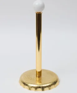 Inspire Me! Home Decor Gold White Top Paper Towel Holder
