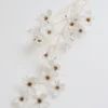 Inspire Me! Home Decor White And Gold Dogwood Flower Stem