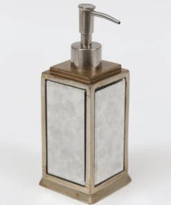 Inspire Me! Home Decor Antique Mirror Patterned Bath Collection (7 Items) Silver