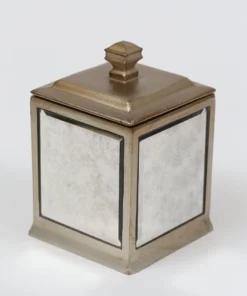 Inspire Me! Home Decor Antique Mirror Patterned Bath Collection (7 Items) Silver