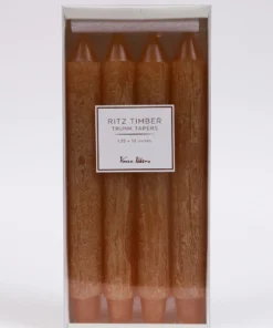 Inspire Me! Home Decor Set Of 4 Metallic Taper Candles (5 Colors)