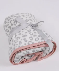 Inspire Me! Home Decor BATHROOM Grey Leopard Print Towel Wrap