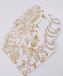 Inspire Me! Home Decor Decorative Square Lunch Napkins (9 Patterns)