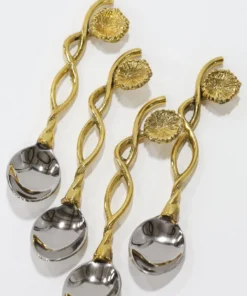 Inspire Me! Home Decor Floral Twist Tea Spoon (Set Of 4)
