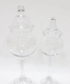 Inspire Me! Home Decor Glass Stem Jar (2 Sizes) Jars