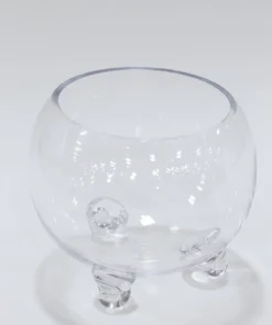 Inspire Me! Home Decor Round Globe Glass Bowl With Feet