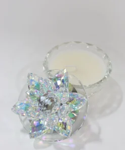 Inspire Me! Home Decor Crystal Lotus Top Candle (2 Colors)
