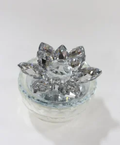 Inspire Me! Home Decor Crystal Lotus Top Candle (2 Colors)