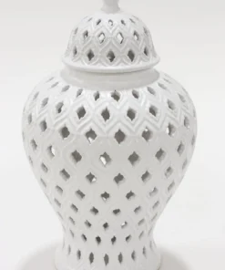 Inspire Me! Home Decor Small White Ginger Jar