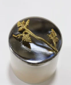 Inspire Me! Home Decor Silver And Gold Detailed Lid Candle- Unscented (6 Styles)