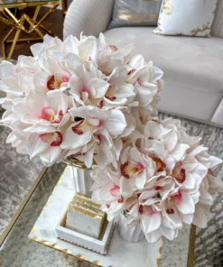 Inspire Me! Home Decor Real Touch Cymbidium Bundle (2 Colors)