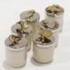 Inspire Me! Home Decor Silver And Gold Detailed Lid Candle - Vanilla (6 Styles)