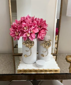 Inspire Me! Home Decor Real Touch Cymbidium Bundle (2 Colors)