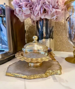 Inspire Me! Home Decor Rippled Sugar Jar With Spoon (2 Colors)