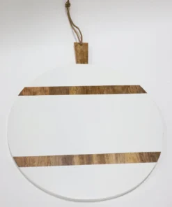 Inspire Me! Home Decor Oversized White Wash Mango Wood Board