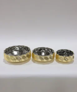 Inspire Me! Home Decor Champagne Textured Ceramic Bowls (3 Sizes)