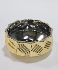 Inspire Me! Home Decor Champagne Textured Ceramic Bowls (3 Sizes)