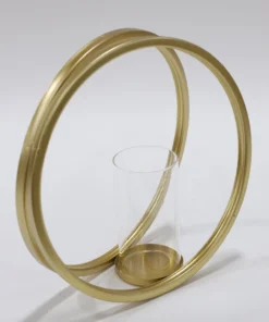 Inspire Me! Home Decor Gold Circle Candle Holders (Set Of 3)