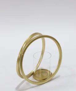 Inspire Me! Home Decor Gold Circle Candle Holders (Set Of 3)