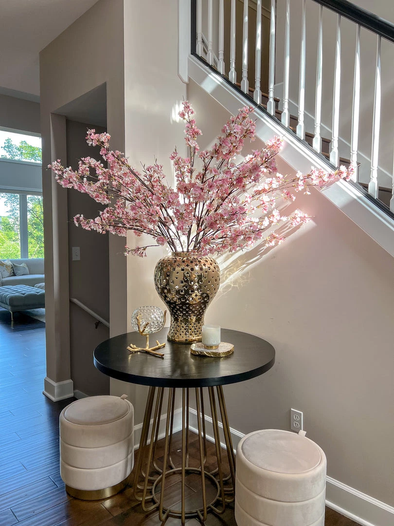 Inspire Me! Home Decor Floral Stems 51" Pink & Cream Cherry Blossom Stem