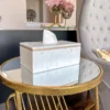 Inspire Me! Home Decor Marble Tissue Cover (2 Colors) Gold