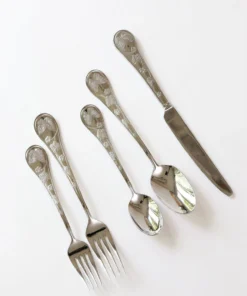 Inspire Me! Home Decor Silver Butterfly 20pc Flatware Set