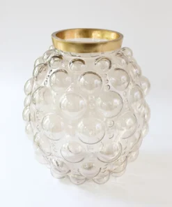 Inspire Me! Home Decor Bubble Vase With Gold Rim (2 Sizes)