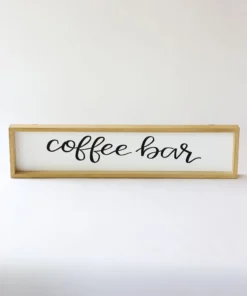 Inspire Me! Home Decor WALL ART & MIRRORS Coffee Bar Wood Sign