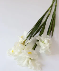 Inspire Me! Home Decor Real Touch White Iris Stem