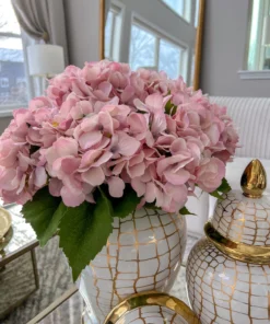Inspire Me! Home Decor 19" Soft Pink Hydrangea Stem