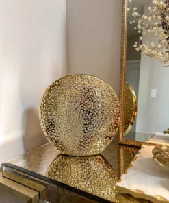 Inspire Me! Home Decor Studded Gold Round Vase