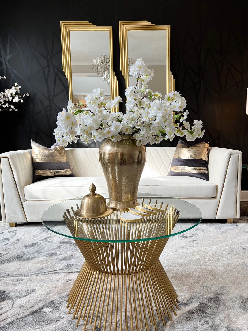 Inspire Me! Home Decor Gold Metal Ginger Jar