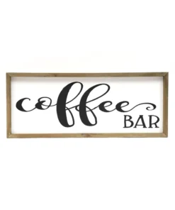 Inspire Me! Home Decor Wooden Coffee Bar Sign