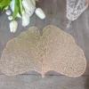 Inspire Me! Home Decor Gold Ginko Leaf Tablemat