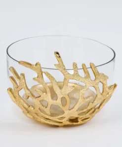 Inspire Me! Home Decor Bowls With Gold Textured Design (3 Sizes)