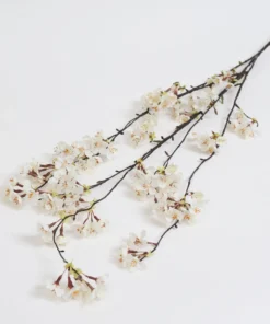Inspire Me! Home Decor Floral Stems 58" White Cascading Cherry Blossom Stem