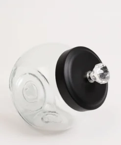 Inspire Me! Home Decor KITCHEN Glass Canister With Diamond Knob (3 Sizes)