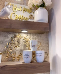 Inspire Me! Home Decor Gold Heart Wreath