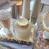 Inspire Me! Home Decor 5" Vanilla Candle With Gold Lid
