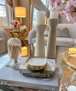 Inspire Me! Home Decor Gold Candle Tray (2 Sizes)