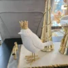 Inspire Me! Home Decor Set Of 2 Birds With Gold Crowns