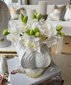 Inspire Me! Home Decor 11" White Orchid Bundle