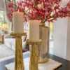 Inspire Me! Home Decor Gold Metal Branch Pedestal Candle Holder (2 Sizes)