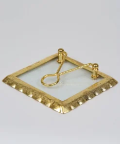 Inspire Me! Home Decor Glass And Gold Napkin Holder