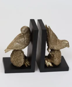 Inspire Me! Home Decor Gold Bird Resin Bookends