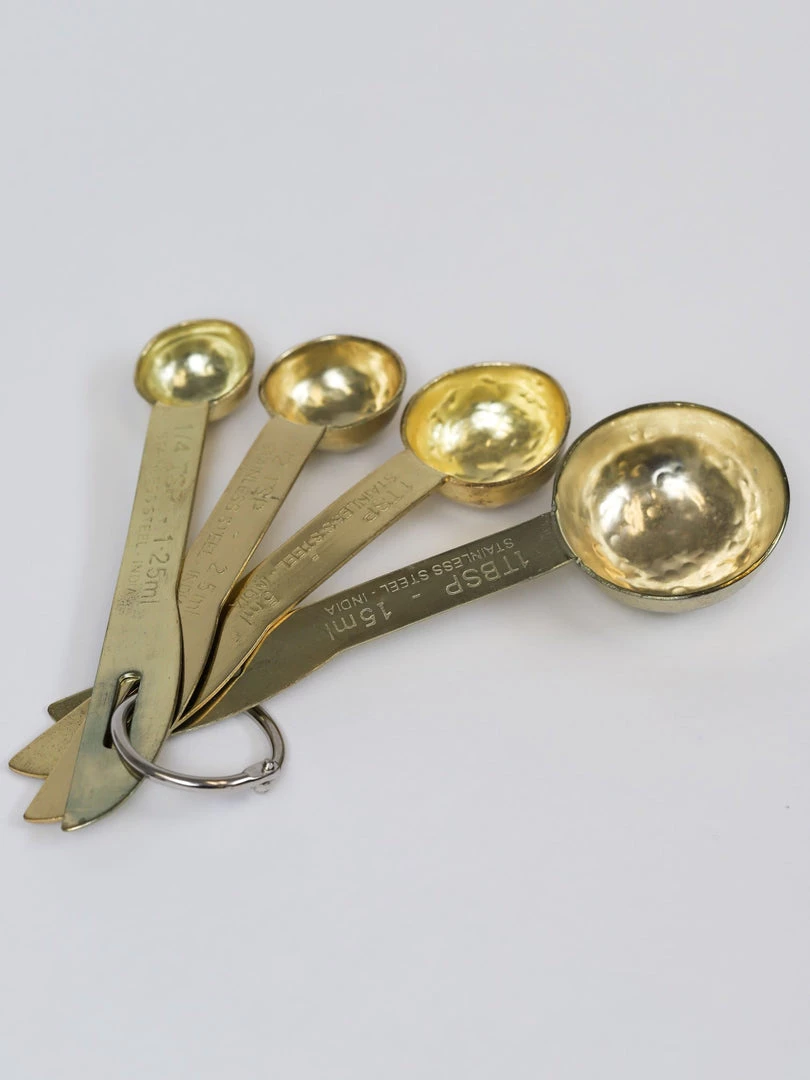 Inspire Me! Home Decor Gold Textured Measuring Spoons