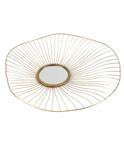 Inspire Me! Home Decor Gold Asymmetrical Circle Mirrors (Set Of 3 - 3 Different Sizes)