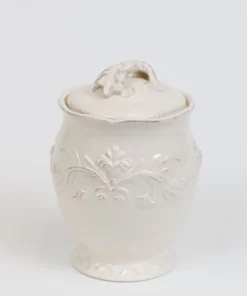 Inspire Me! Home Decor Oversized White Detailed Jars (Set Of 3)