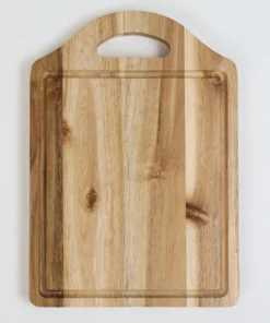 Inspire Me! Home Decor Wood Cutting Board With Handle And Groove