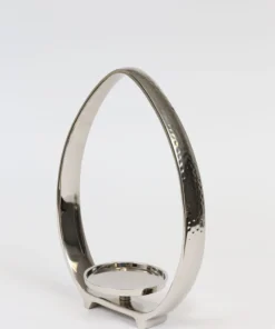 Inspire Me! Home Decor Silver Teardrop Candle Holders (2 Sizes)